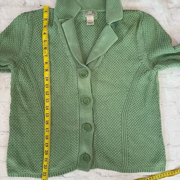 Vintage Women’s Large LL Bean LS Large Button Collared Sweater - Picture 5 of 7